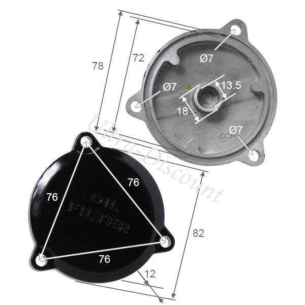 Capot de filtre  huile pour Quad Shineray 300cc (alu) photos 2
