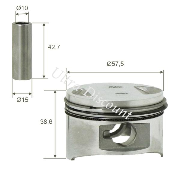 Kit piston pour Dirt Bike 150 cc photos 1
