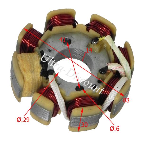 Stator d'allumage pour quad Shineray 150cc (XY150STE) photos 1