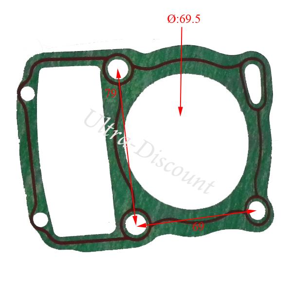 Joint d'embase pour moteur Bashan 200cc (BS200S-7) photos 1