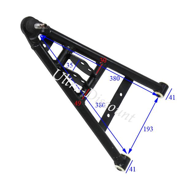 Triangle de suspension inferieur Gauche quad 350cc (XY350ST-2E) photos 1