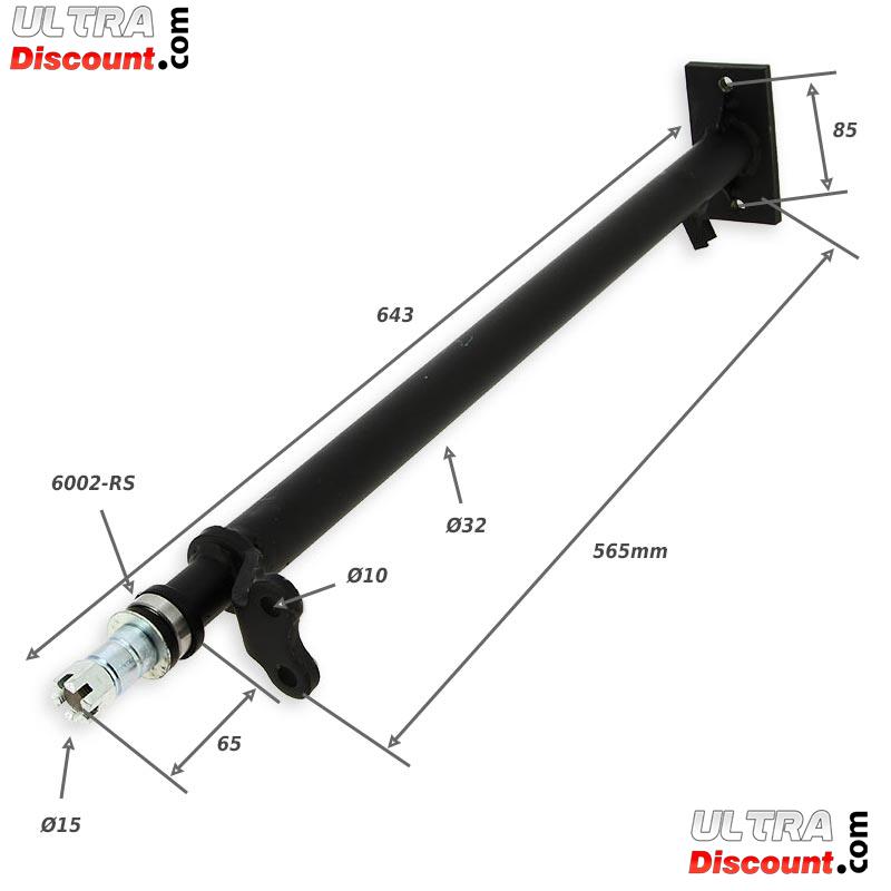 Colonne de direction Complete Quad Bashan 200cc (BS200S-7) photos 1