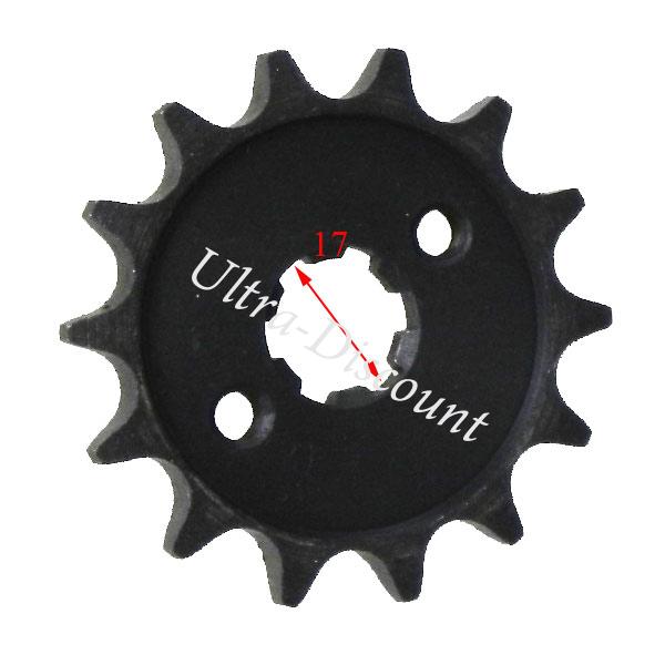 Pignon dport 14 dents pour Pbr 50cc  125cc (428) photos 1