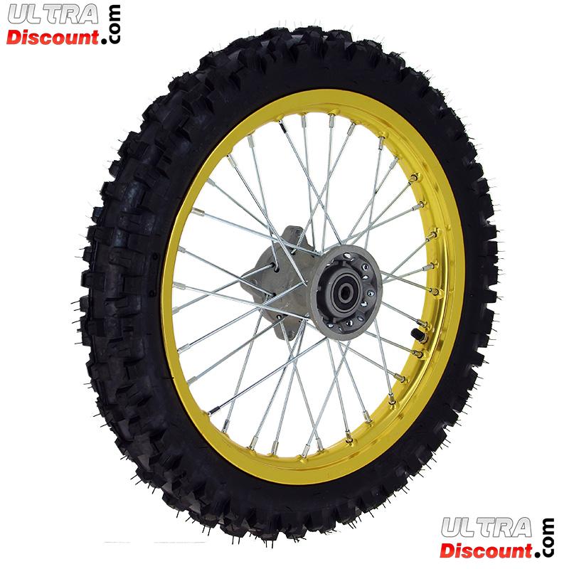 Roue Avant 14'' Or pour Dirt Bike AGB29 photos 1