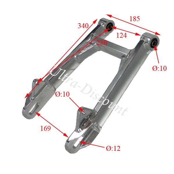 Bras oscillant Aluminium Tuning pour Monkey - Gorilla (+10cm) photos 1