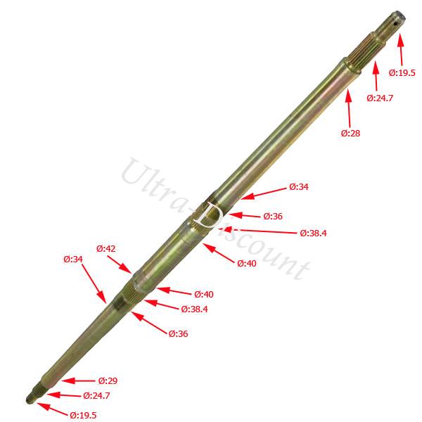 Train arrire complet pour quad Shineray 350cc (XY350ST-2E) photos 3