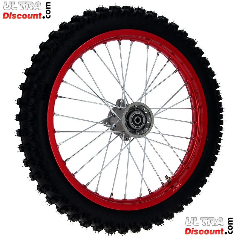 Roue Avant 17''pour Dirt Bike AGB30 - Rouge photos 1 Roue Avant 17''pour Dirt Bike AGB30 - Rouge photos 1