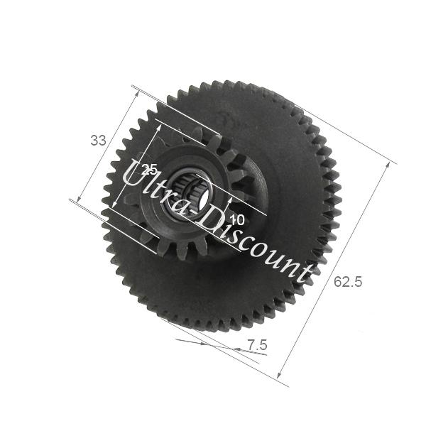 Pignon double pour demarreur Dirt Bike 200cc - 250cc (type 2) photos 1