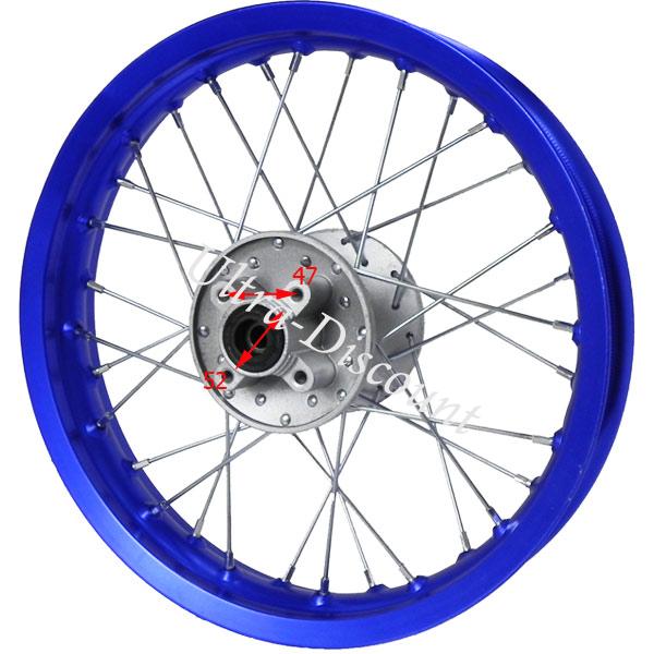 Jante dirt bike arrire Bleu 14'' (type 1) photos 1