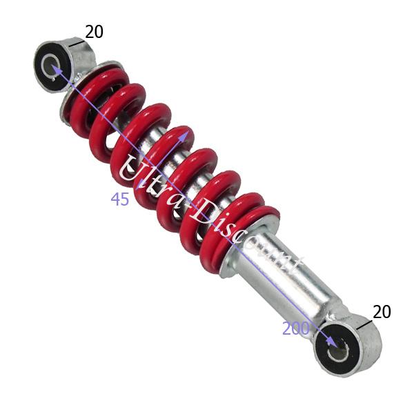 Amortisseur pocket bike cross (200mm, type 2) photos 1