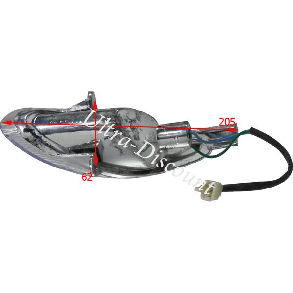 Clignotant avant droit pour scooter baotian BT49QT-9 photos 1