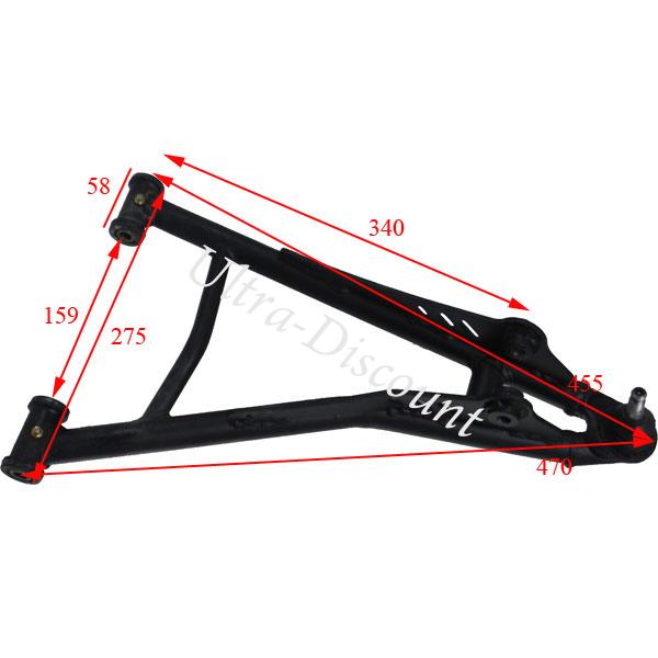 Triangle de suspension inferieur droit quad Shineray 250 ST-9C photos 1