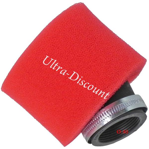 Filtre  air double Mousse Rouge 40mm photos 1