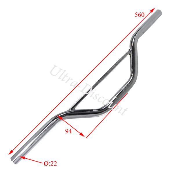 Guidon Pocket bike Supermotard (Chrome) photos 1