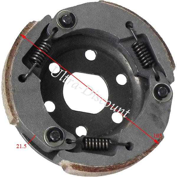 Machoires pour embrayage Scooter Jonway 50cc - 4 temps (YY50QT-28A) photos 1