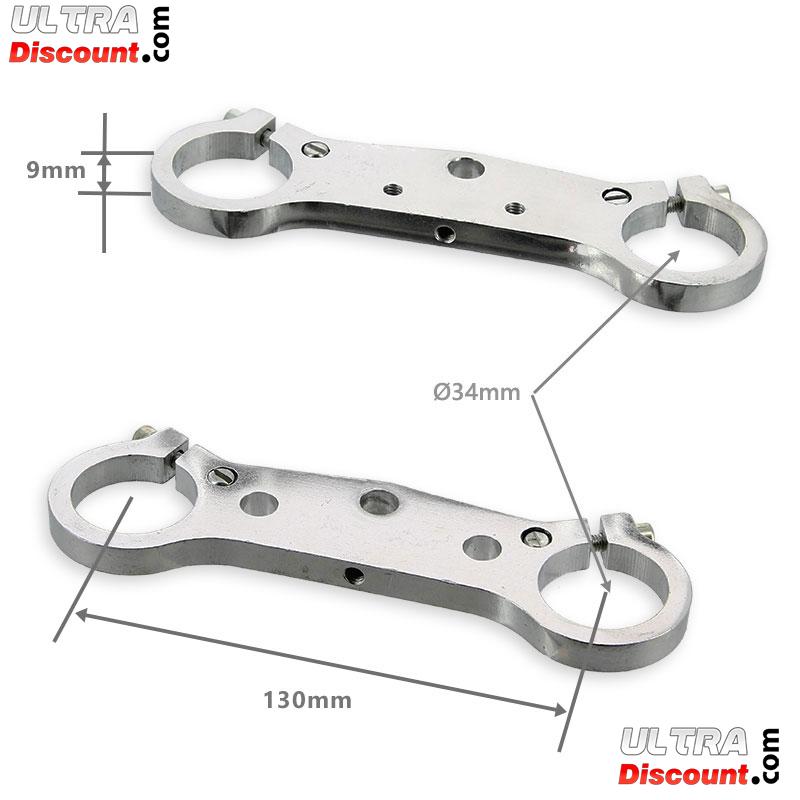 Paire de T de Fourche pour Pocket cross 34mm photos 1