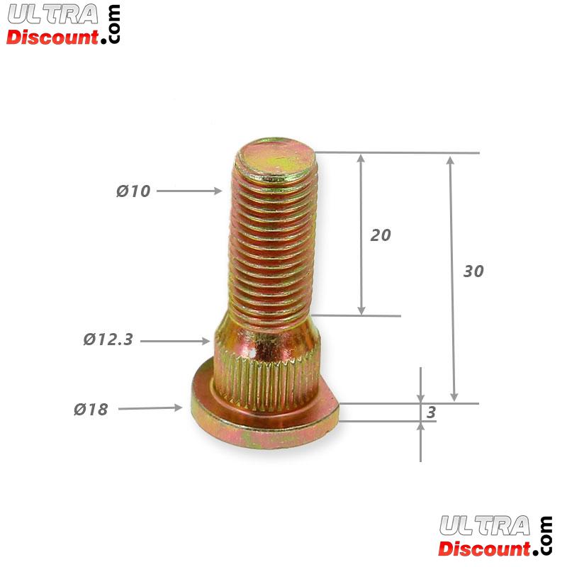 16 x Goujons de roue pour quad 200cc photos 1 16 x Goujons de roue pour quad 200cc photos 1