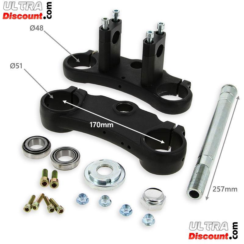 Fourche complte de Haute Qualit 800mm, axe 15mm - Noir photos 2