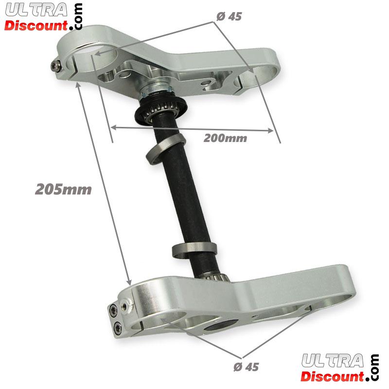 Té de fourche Ø45 inversé complet pour Skyteam Dax Skymax photos 1 Té de fourche Ø45 inversé complet pour Skyteam Dax Skymax photos 1