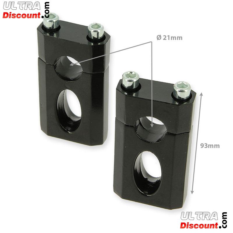 T de fourche complet 45x48x160 pour dirt bike (type 3) - NOIR photos 1