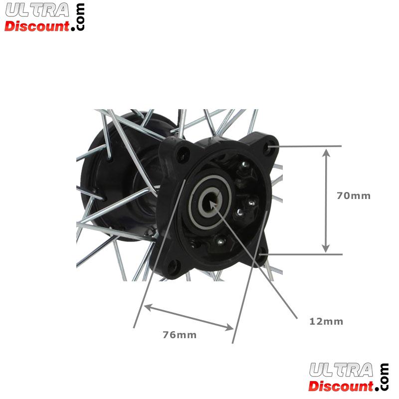 Jante avant 17'' Bleu pour dirt bike AGB30 photos 1