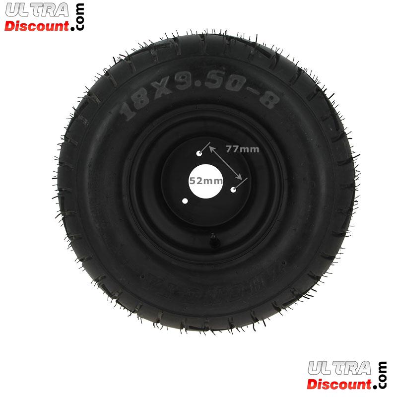 Roue droite 18x9.50-8 complte pour quad 110 -125cc photos 1