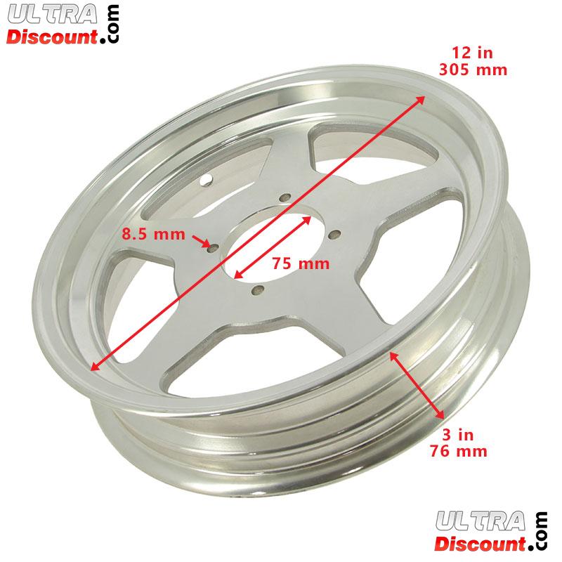 Jante Aluminium pour Monkey - Gorilla 50cc à 125cc (3.00x12) type3 photos 1 Jante Aluminium pour Monkey - Gorilla 50cc à 125cc (3.00x12) type3 photos 1