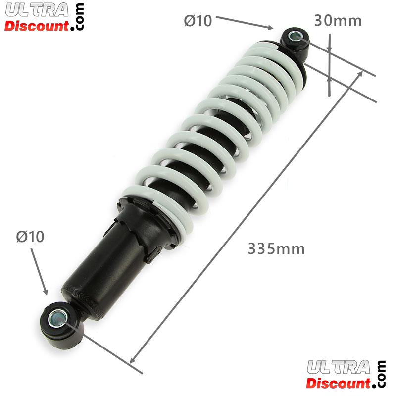 Amortisseur Arrire 335mm pour Quads Shineray 200ST-9 (Blanc-Noir) photos 1