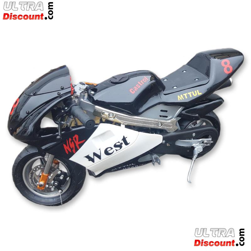 Pocket Bike 53cc Haute Qualit Noir et blanc photos 3
