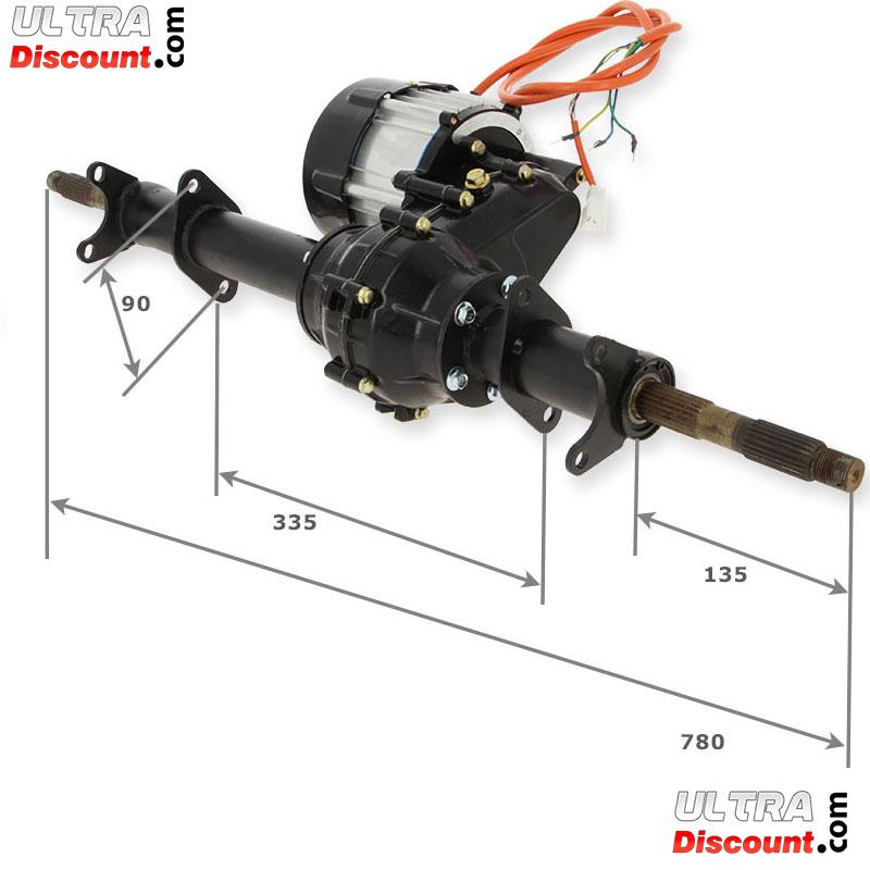 Train Arrière complet pour Citycoco 1500w photos 1 Train Arrière complet pour Citycoco 1500w photos 1