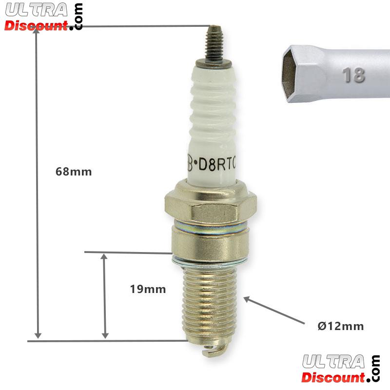 Bougie d'origine pour Quad Bashan 200cc (BS200S-7) photos 1