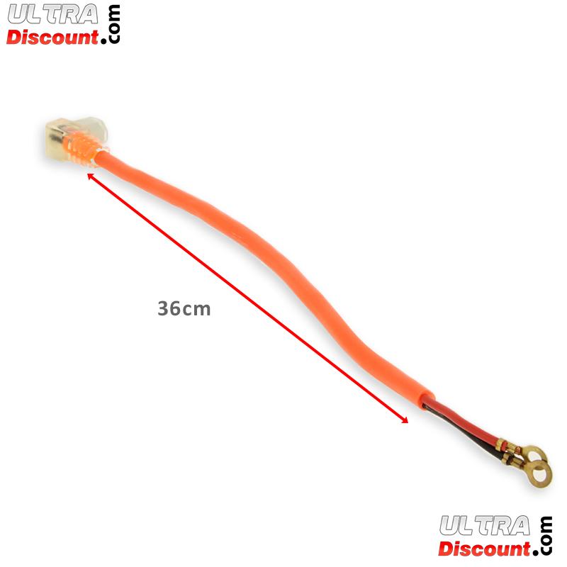 Cable d'alimentation baterie (36cm) pour Citycoco shopper - Orange fluo photos 1 Cable d'alimentation baterie (36cm) pour Citycoco shopper - Orange fluo photos 1