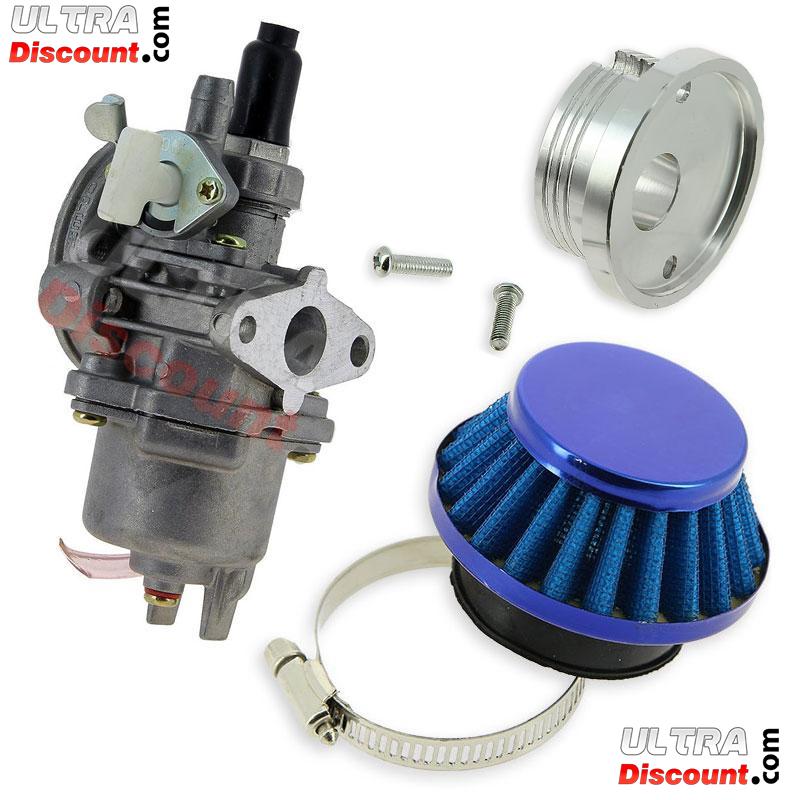 Kit carburateur 12mm pour pocket moto (Bleu) photos 1 Kit carburateur 12mm pour pocket moto (Bleu) photos 1