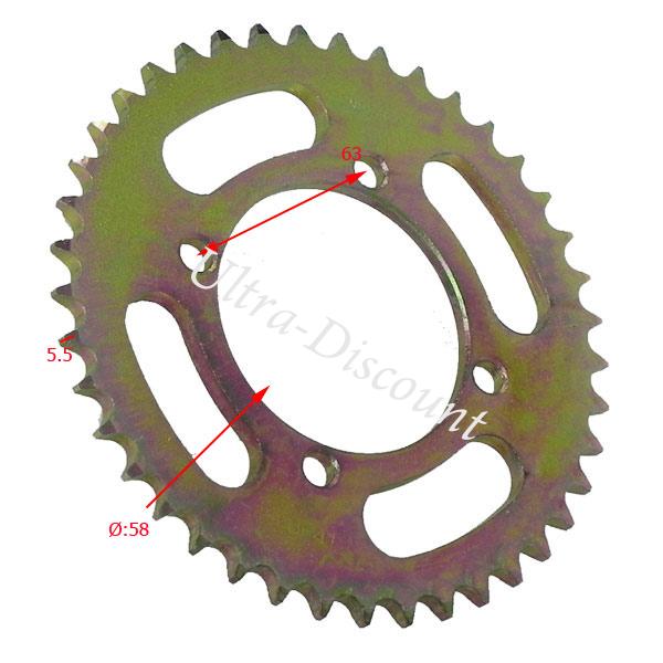 Couronne renforce de 37 dents pour dirt (modle 1, Pas : 420) photos 1