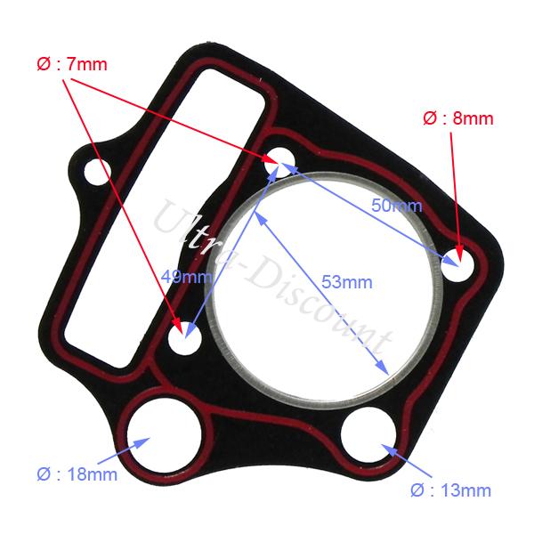 Pochette de joints pour moteur 110cc 1P52FMH 52.4mm pour Quad enfant photos 1