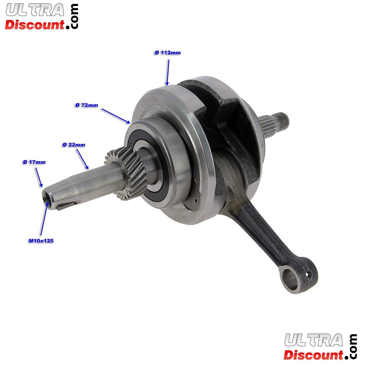 Vilebrequin pour quad Shineray 250cc STXE photos 2