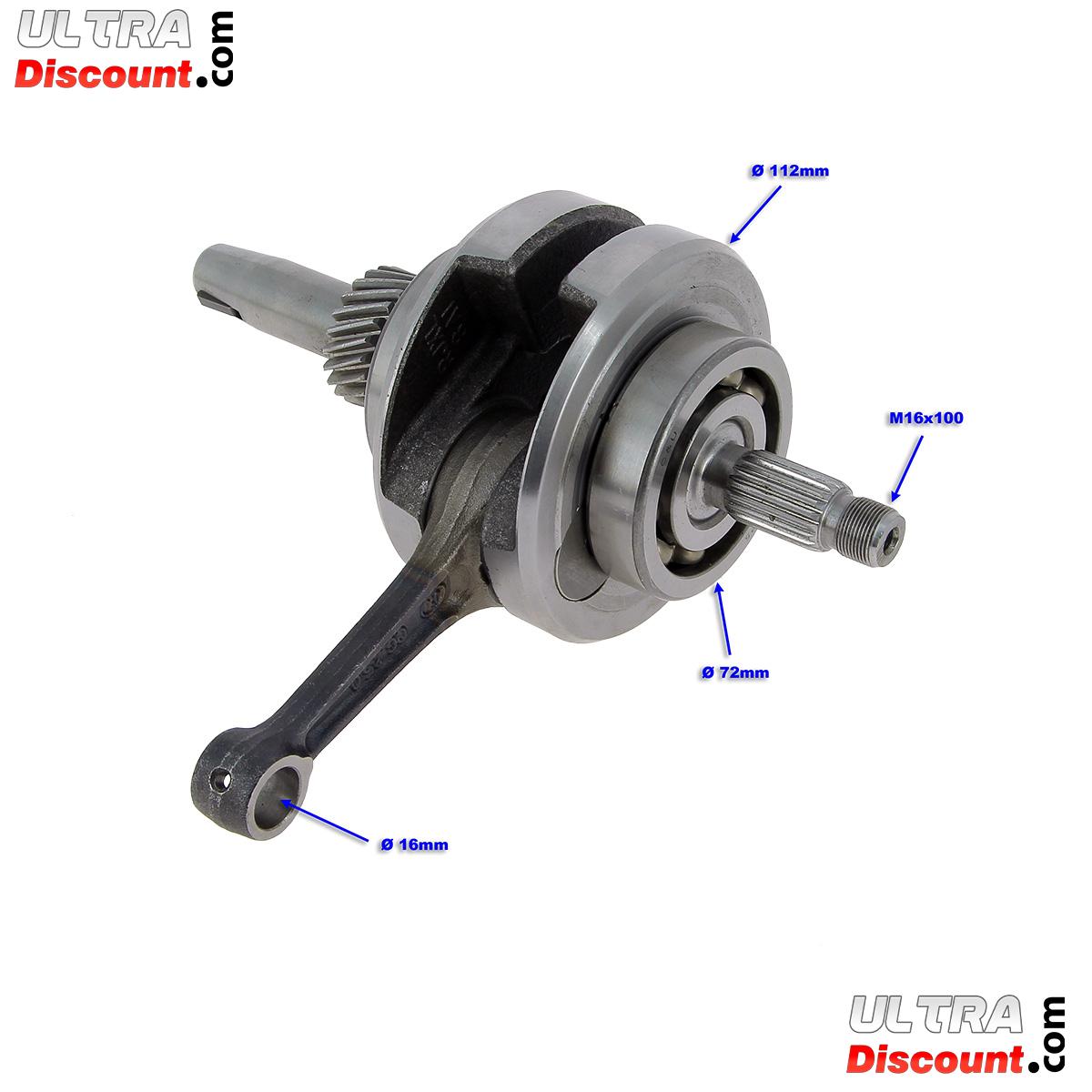 Vilebrequin pour quad Shineray 250cc STXE photos 3
