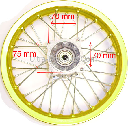 Pneus de Jante Arrière, 80/100‑12 Pneu de Jante Arrière Dirt Bike Roue  Arrière pour Scooter à Essence 70 90 110 125 140 150 160 Cc : :  Auto et Moto