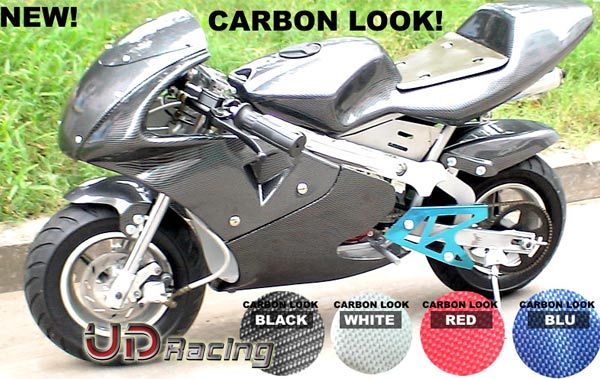 Carnage CARBONE Spciale Edition pour Pocket 47-49cc (Noir) photos 1