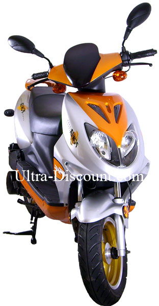 Scooter 2 temps 50cc Orange photos 1