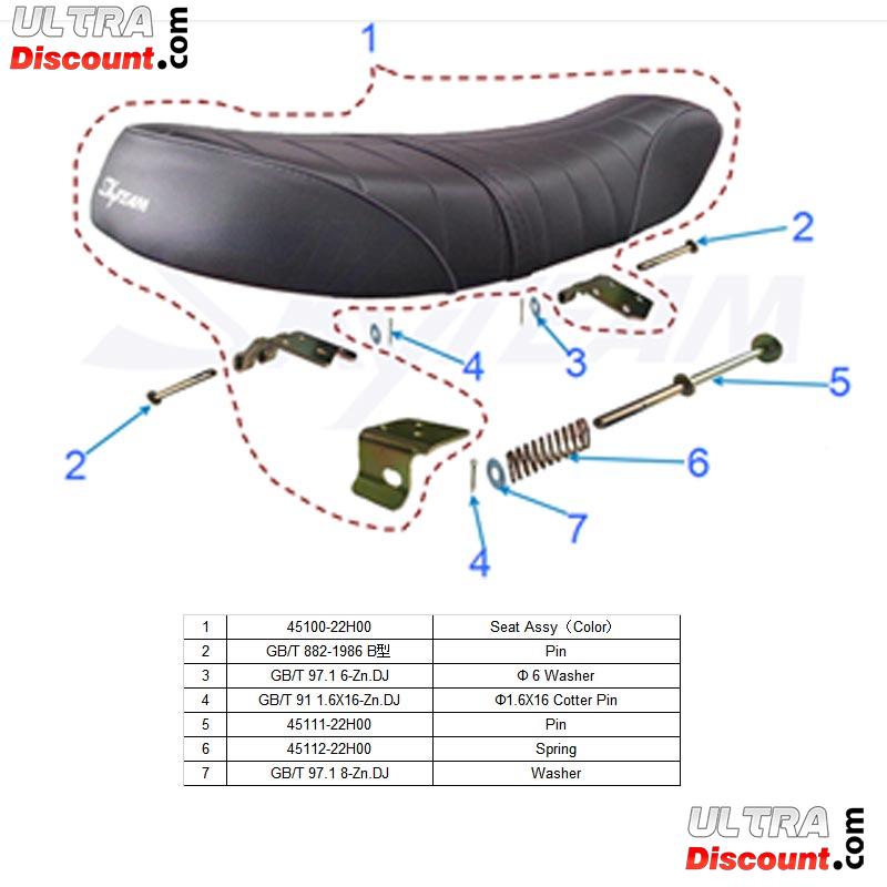 Selle en Cuir pour Skyteam TREX photos 2