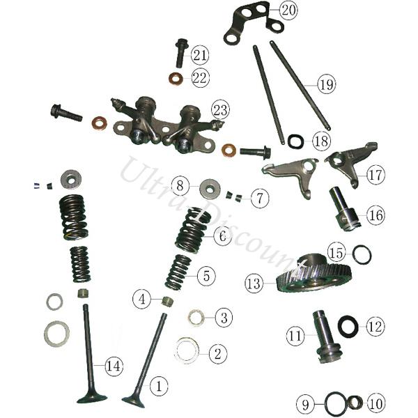 Soupape d'echappement Quad Bashan 200cc BS200S-3 ( : 27 mm) photos 1