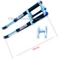 Fourche dirt bike complte Haut de Gamme ( Or , 700 mm ) photos 2