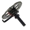 Arbre de Kick avec Pignon pour Scooters Jonway 125cc (YY125T), Pi�ces Scooter Jonway