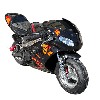 Pocket Bike 49cc noir avec optique avant, Pi�ces Pocket Bike