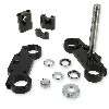 T� de fourche complet 45x48x160 pour dirt bike (type 2) - NOIR, Pieces Dirt Bike