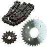 Kit transmission Chaine + couronne + pignon pour Skymax 125 Euro5, Pi�ces Dax Skymax