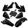Carenage Noir adaptable sur Dirt bike CRZ, Pieces Dirt Bike