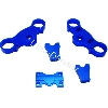 T� de fourche dirt bike Tuning Bleu, Pieces Dirt Bike