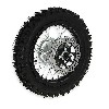 Roue Arri�re Compl�te 12'' Noire avec Crampons 12mm pour Dirt Bike AGB27, Pieces Dirt Bike
